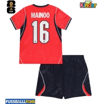 England Kobbie Mainoo #16 Auswärts Trikotsatz Kinder WM 2026 Kurzarm (+ Kurze Hosen)